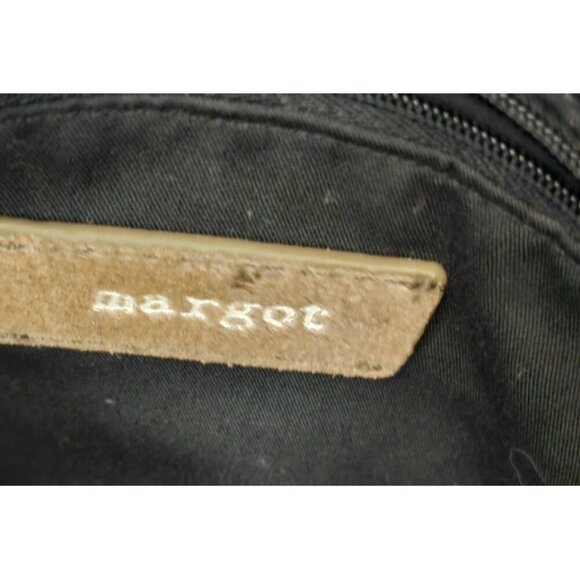 Antropologie Morgan Woven Suede Crossbody Bag Snakeskin Accents Tassel Boho - Picture 10 of 15